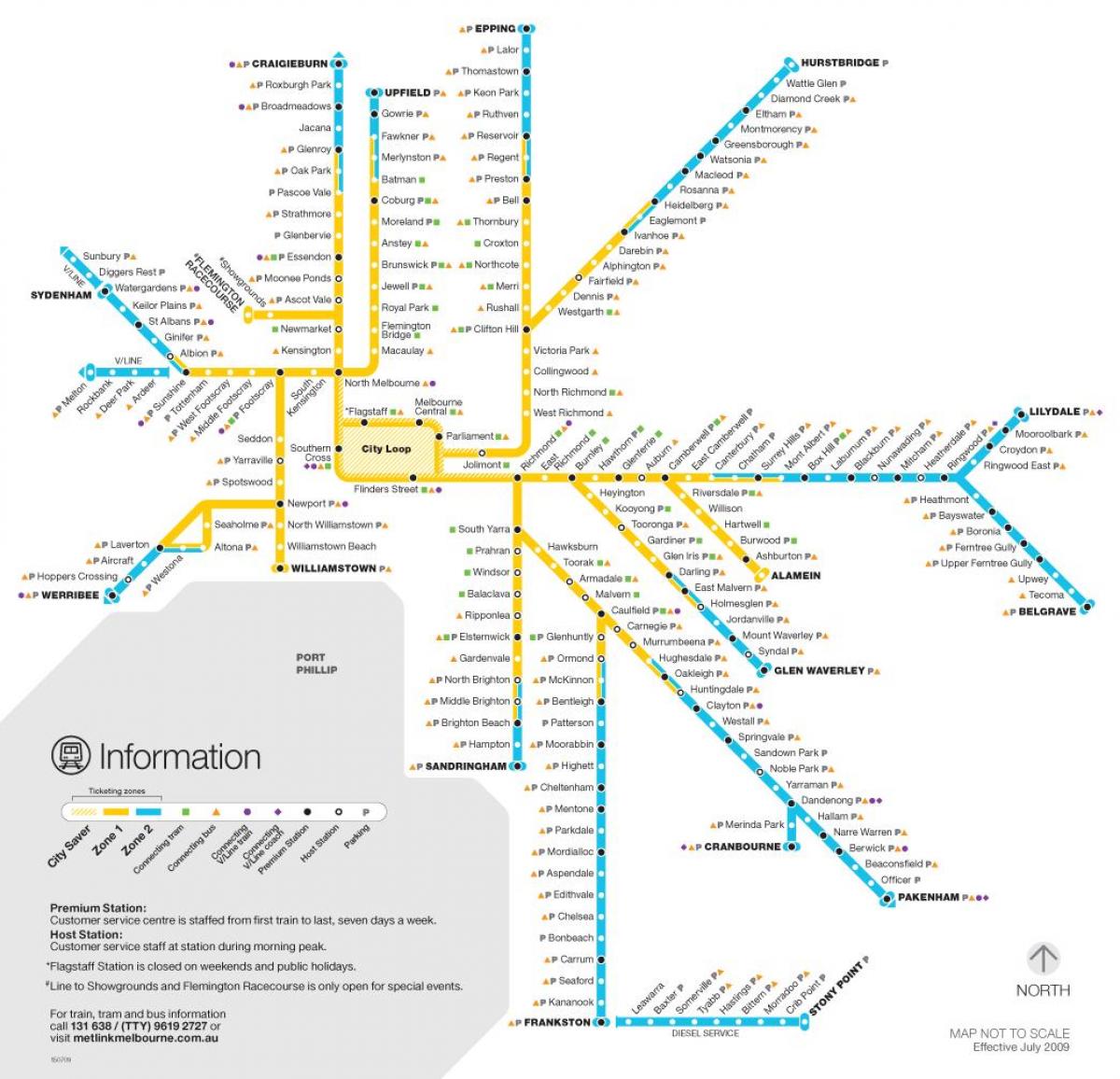 Melbourne metro map