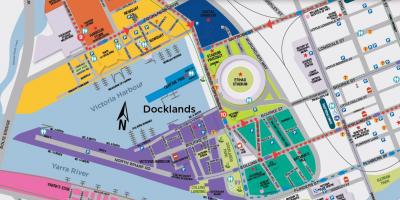 Docklands kaart Melbourne