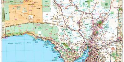 Kaart lõuna-Austraalia