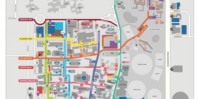 Monash university Clayton kaart