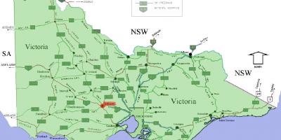 Postcodes Victoria kaart