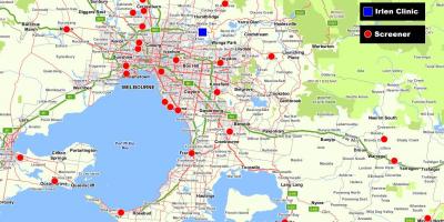 Kaart on suurem Melbourne